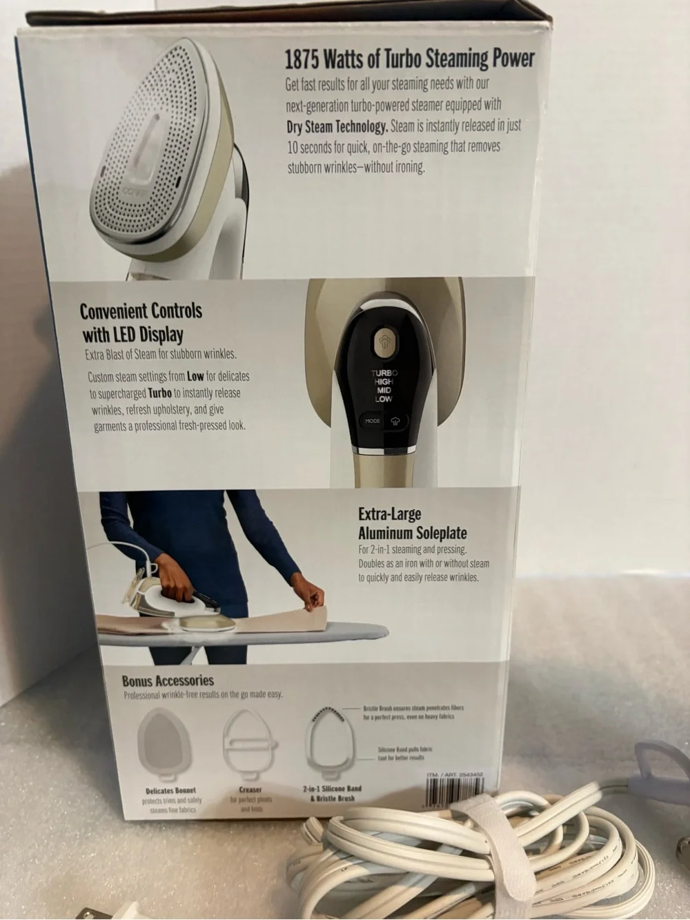 Conair Kids 2-in-1 Steam & Iron Handheld Steamer — White/Clear